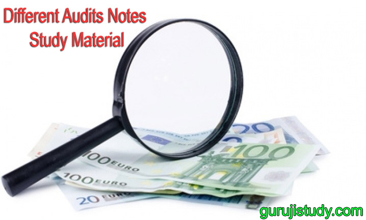 BCom Different Audits in Auditing Notes Study Material